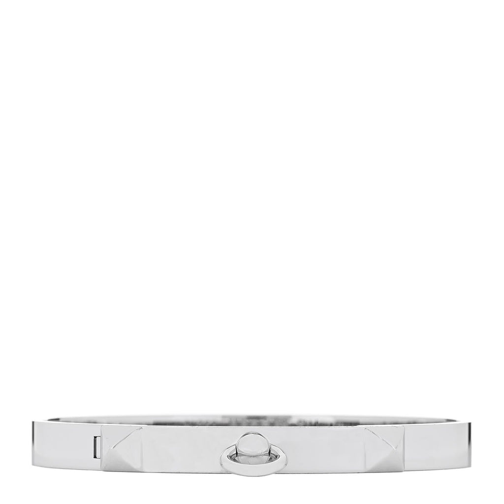 18K White Gold PM Collier De Chien Bracelet SH