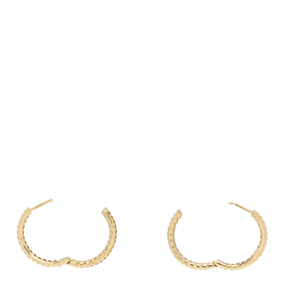 18K Yellow Gold Classic Medium Zoe Hoop Earrings