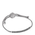Sterling Silver Aquamarine Classic Chain Pull Through Station Bracelet
