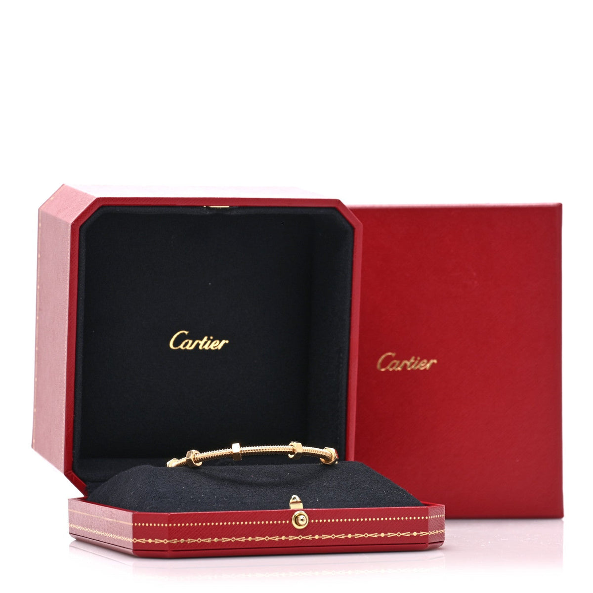 18K Pink Gold Ecrou de Cartier Bracelet 17