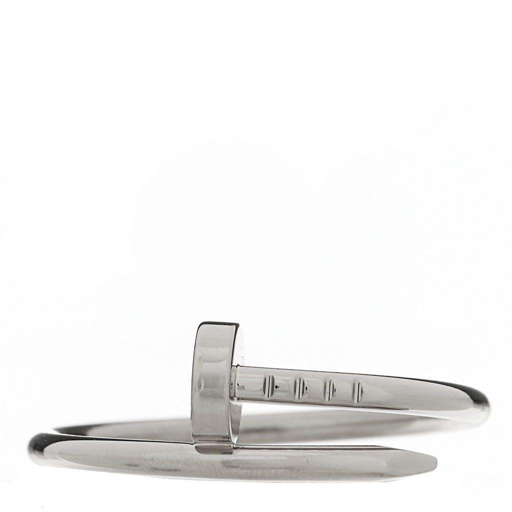 18K White Gold Small Juste Un Clou Ring 59 8.75
