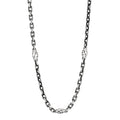 Sterling Silver Interlocking GG Chain Necklace