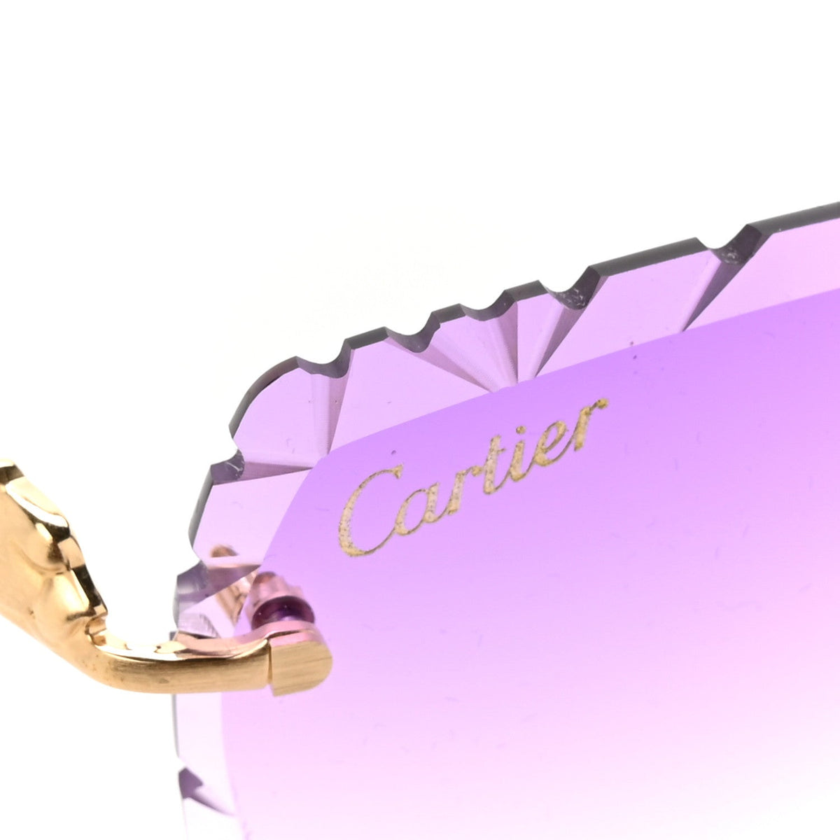 Metal Rimless Sunglasses CT0030O-002 Purple