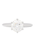 Platinum Diamond 1.85ct Solitaire Engagement Ring 52 6
