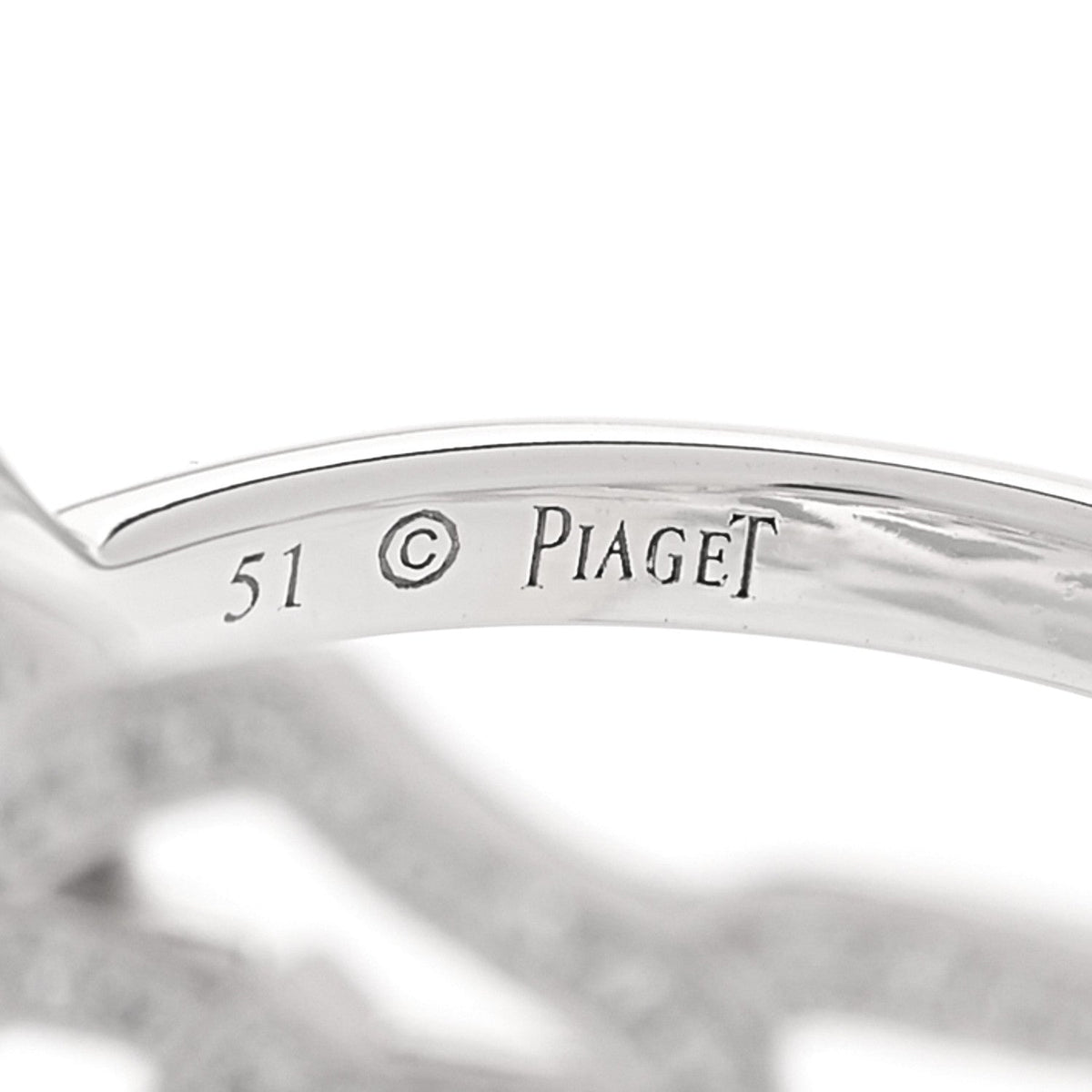 18K White Gold Diamond .55ct Rose Ring 51 5.75