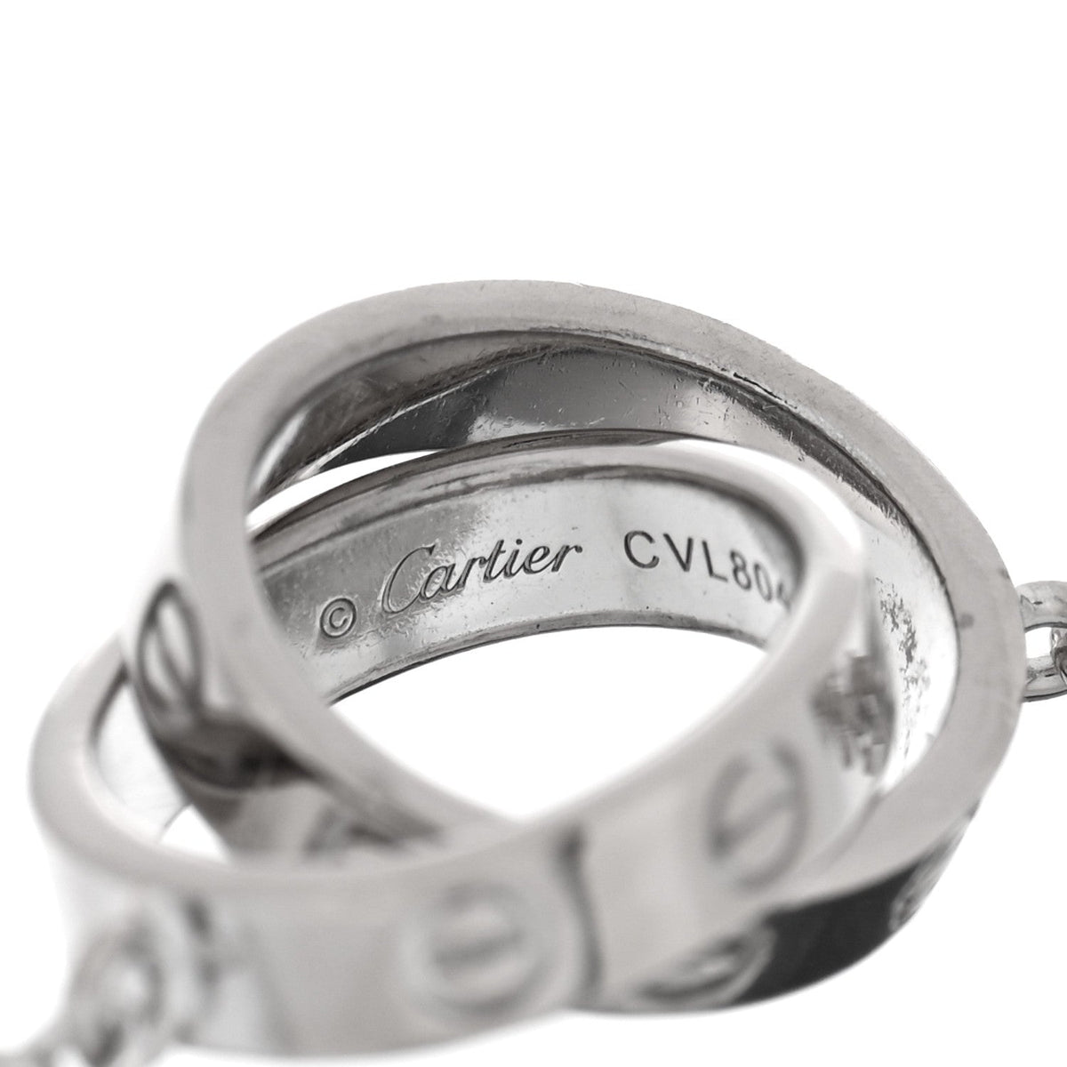 18K White Gold Interlocking LOVE Bracelet