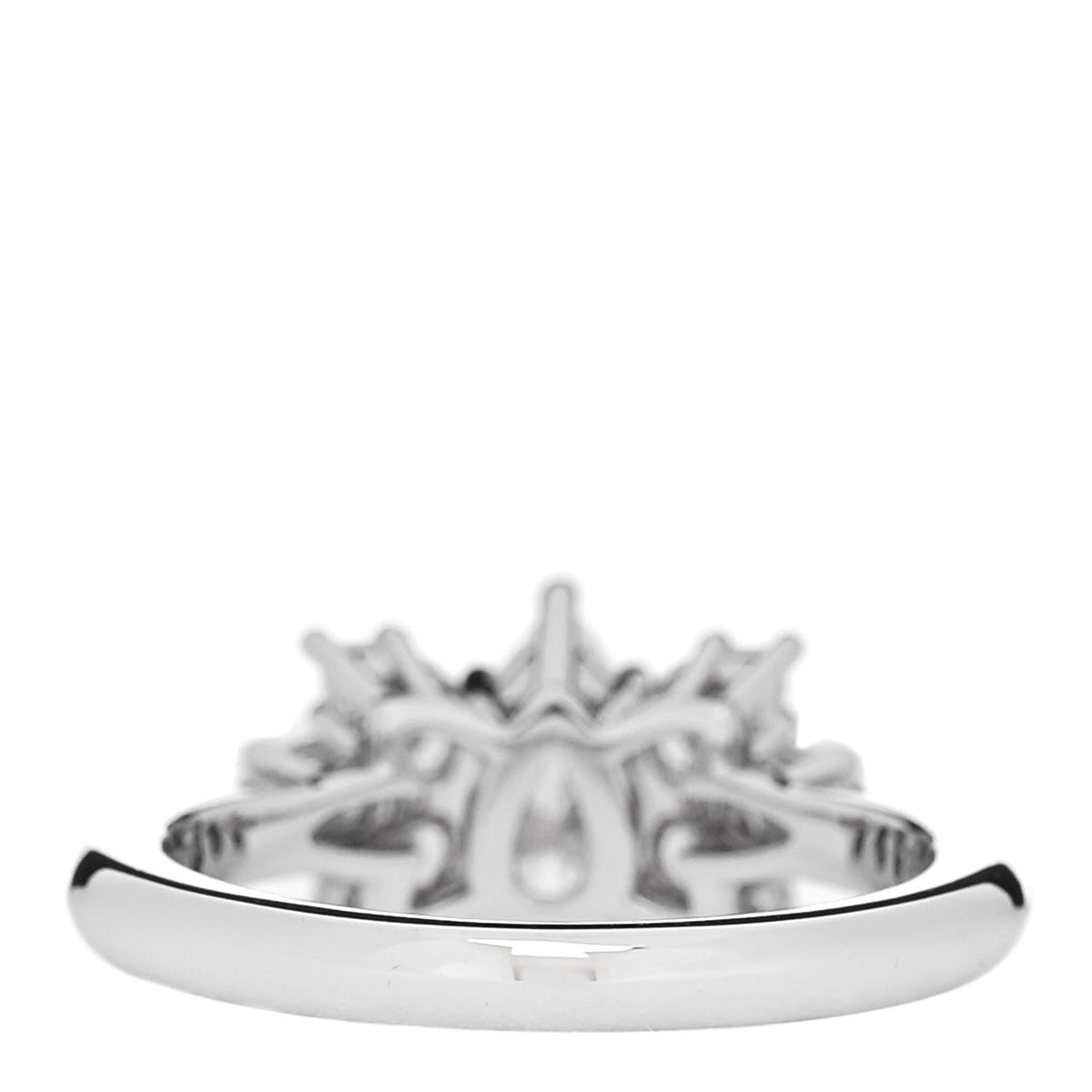 Platinum Diamond .57ct Pear Cluster Engagement Ring 47 4.25