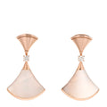 18K Rose Gold Diamond Mother of Pearl Divas' Dream Earrings