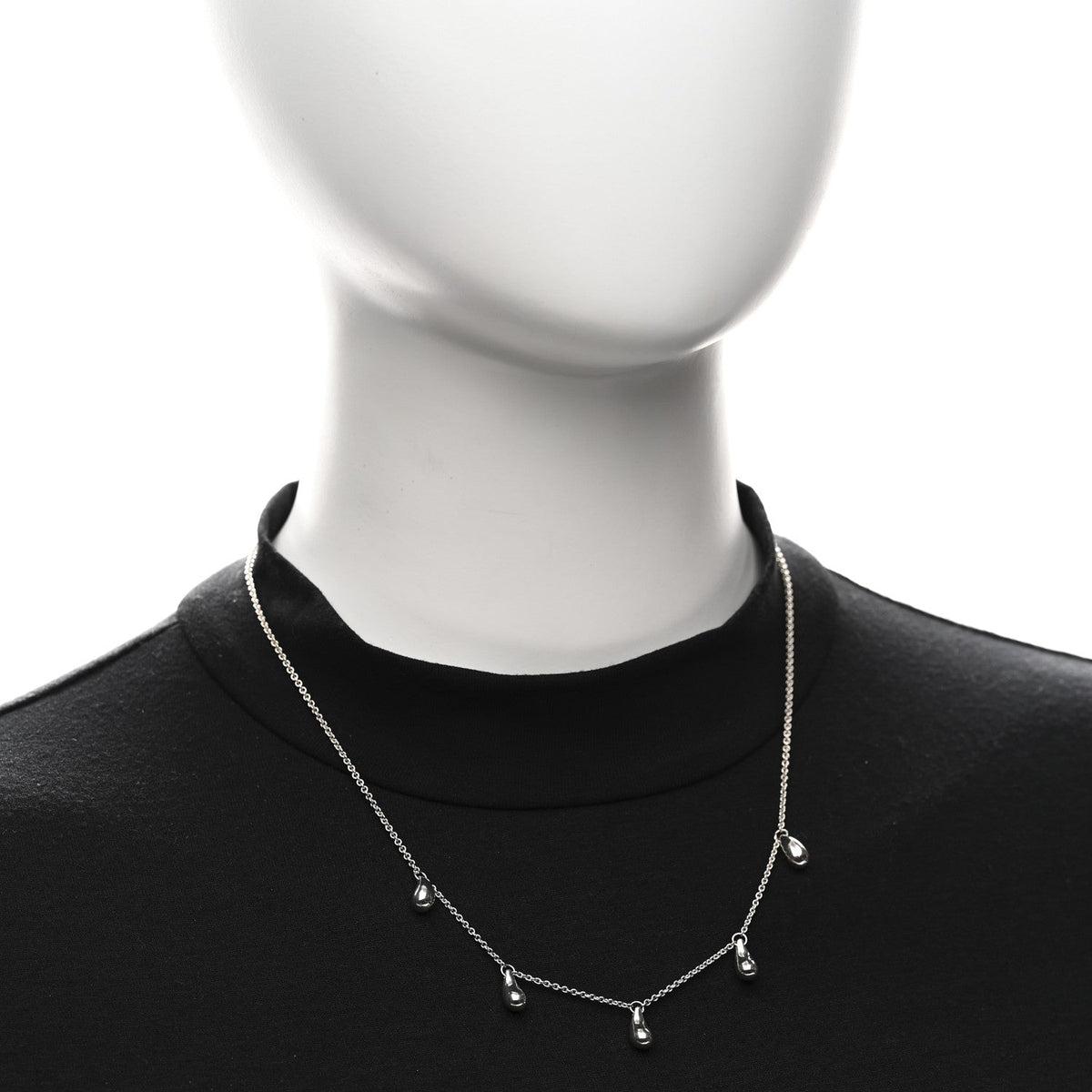 Sterling Silver Elsa Peretti Teardrops Necklace