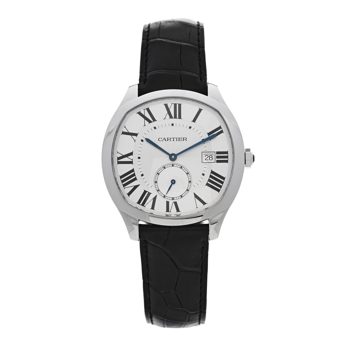 Stainless Steel Alligator 41mm Drive De Cartier Automatic Watch