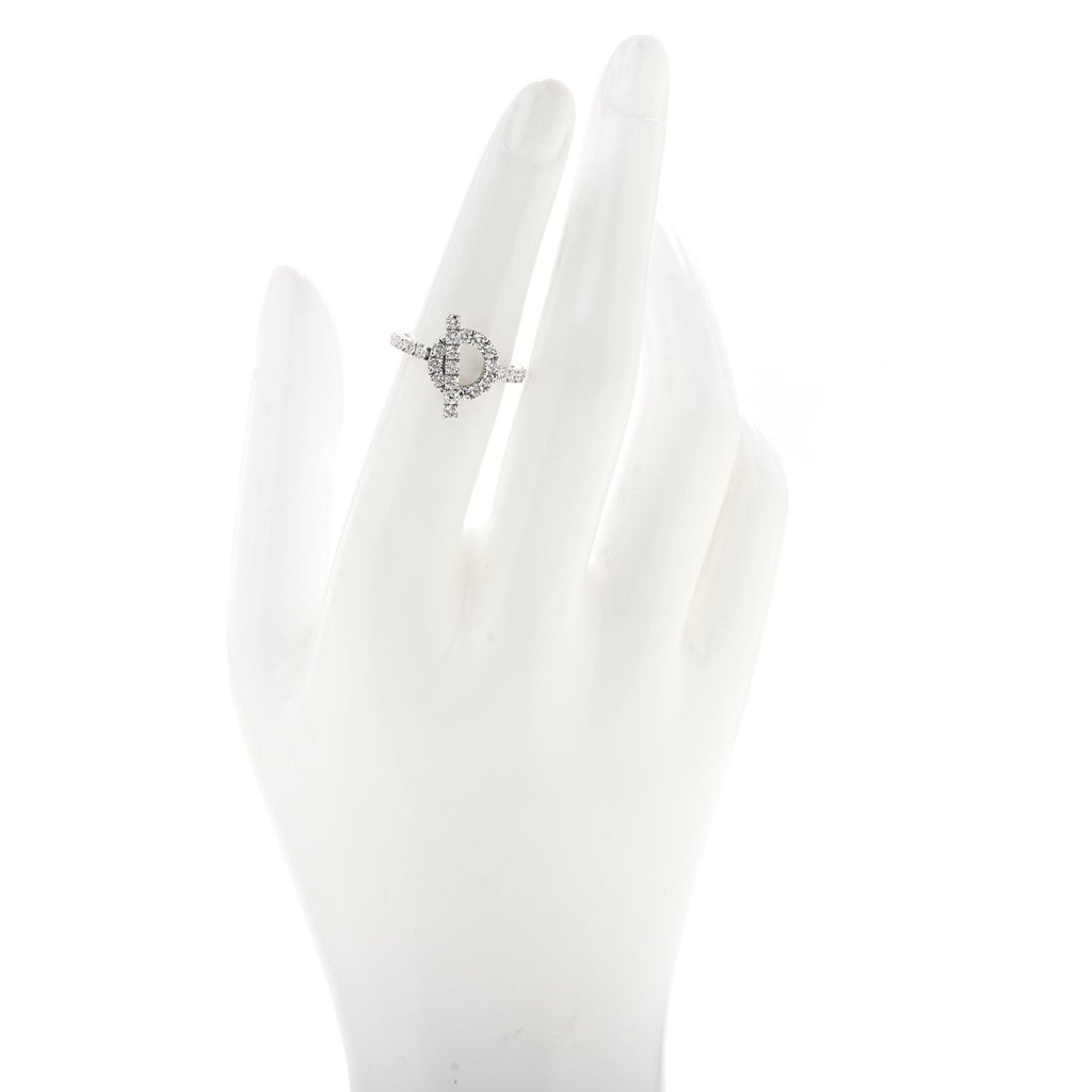 18K White Gold Diamond Finesse Ring 51 5.75