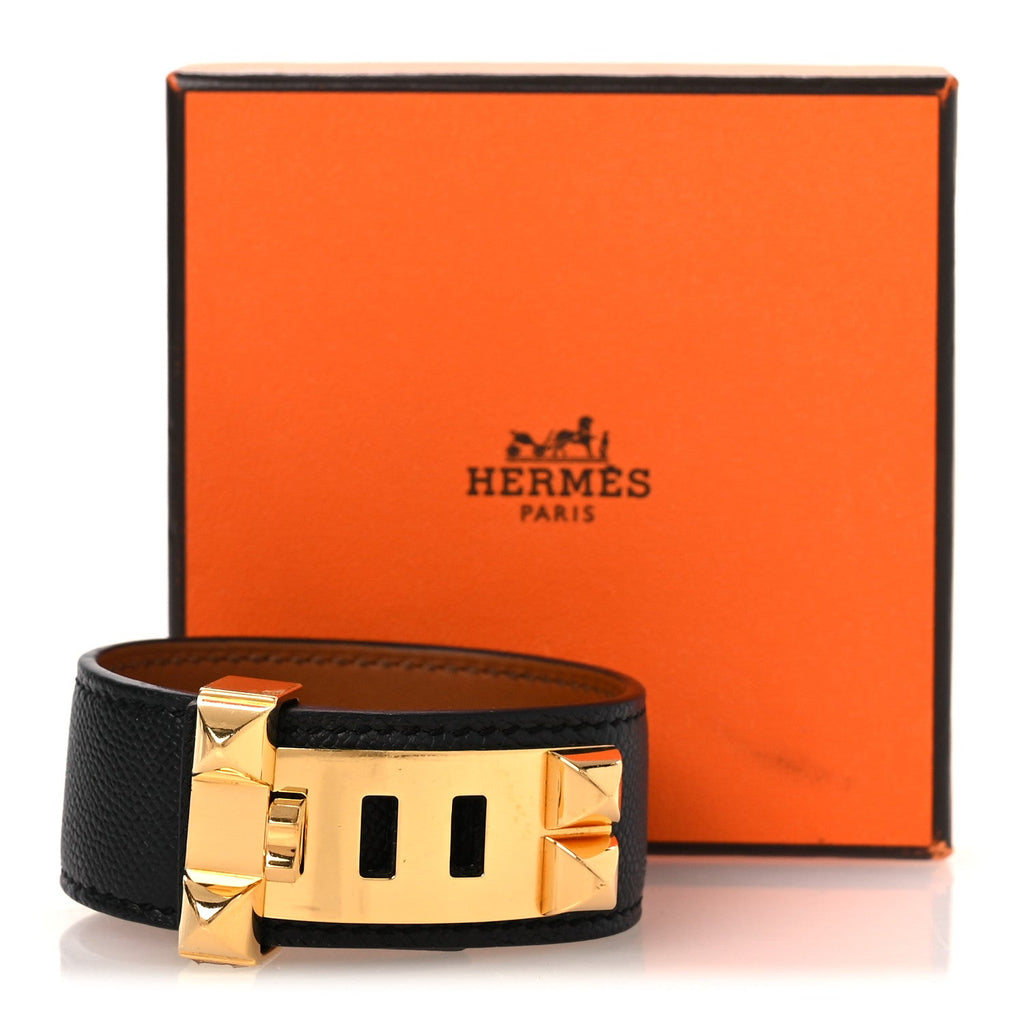 Madame Calfskin Collier de Chien CDC 24 Bracelet T2 Black