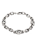 Sterling Silver Narrow Interlocking G Link Bracelet