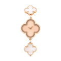 18K Rose Gold Pink Mother of Pearl 23mm Alhambra Guilloche Quartz Watch