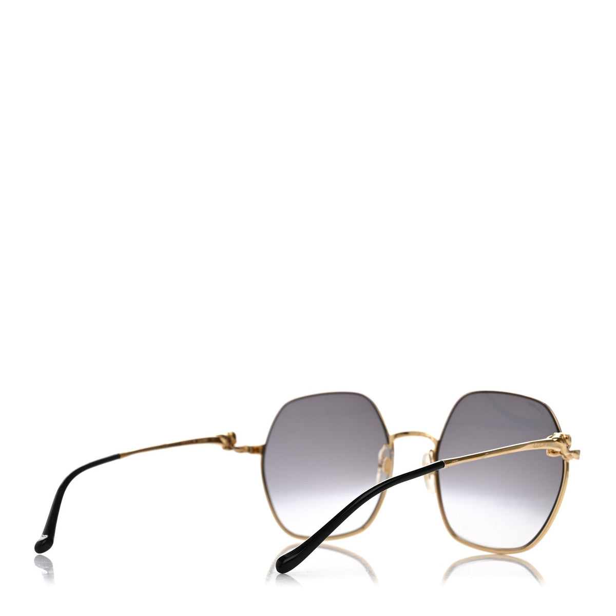 Panthere De Cartier Sunglasses CT0267S Gold Black
