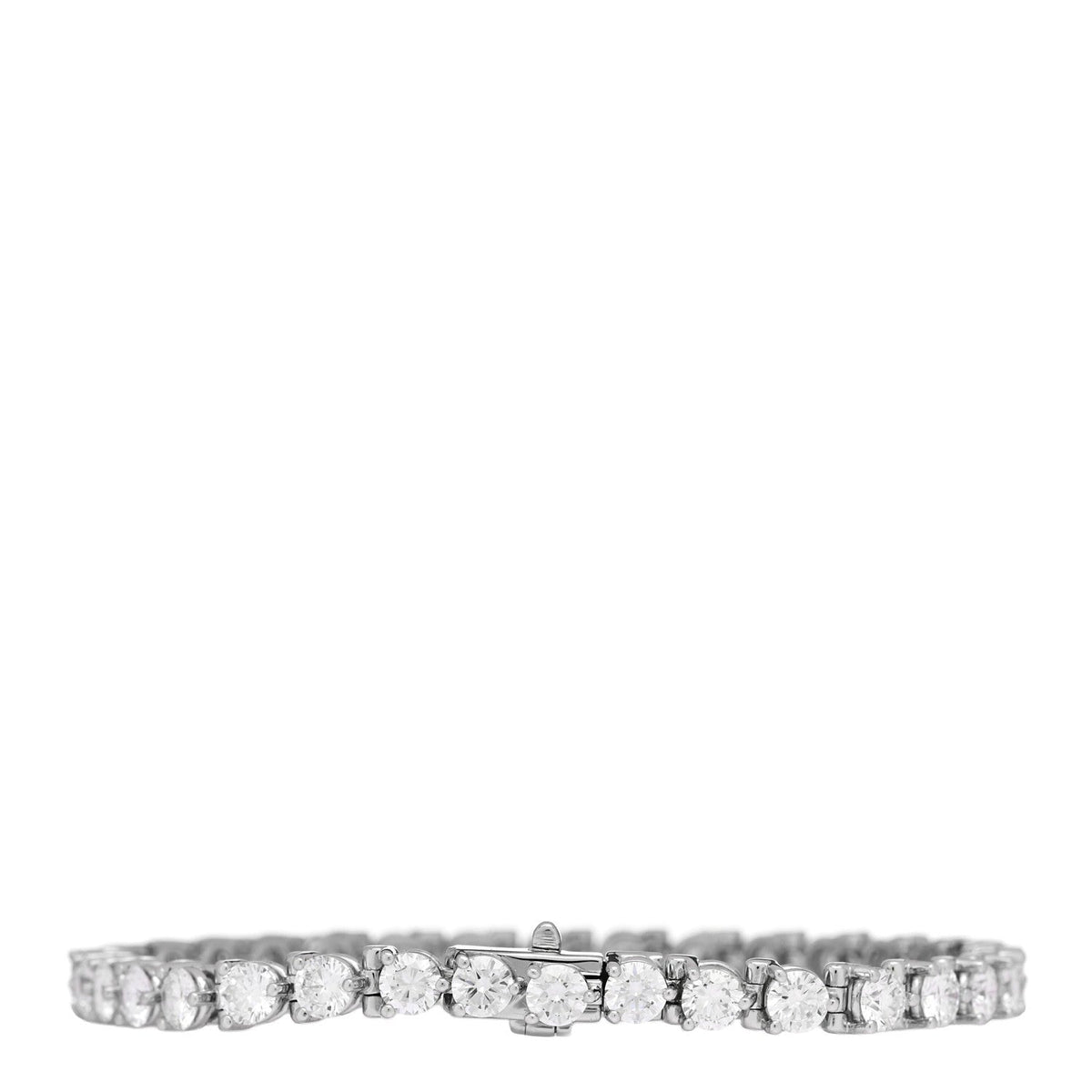 18K White Gold Diamond 7.86ctw Tennis Bracelet
