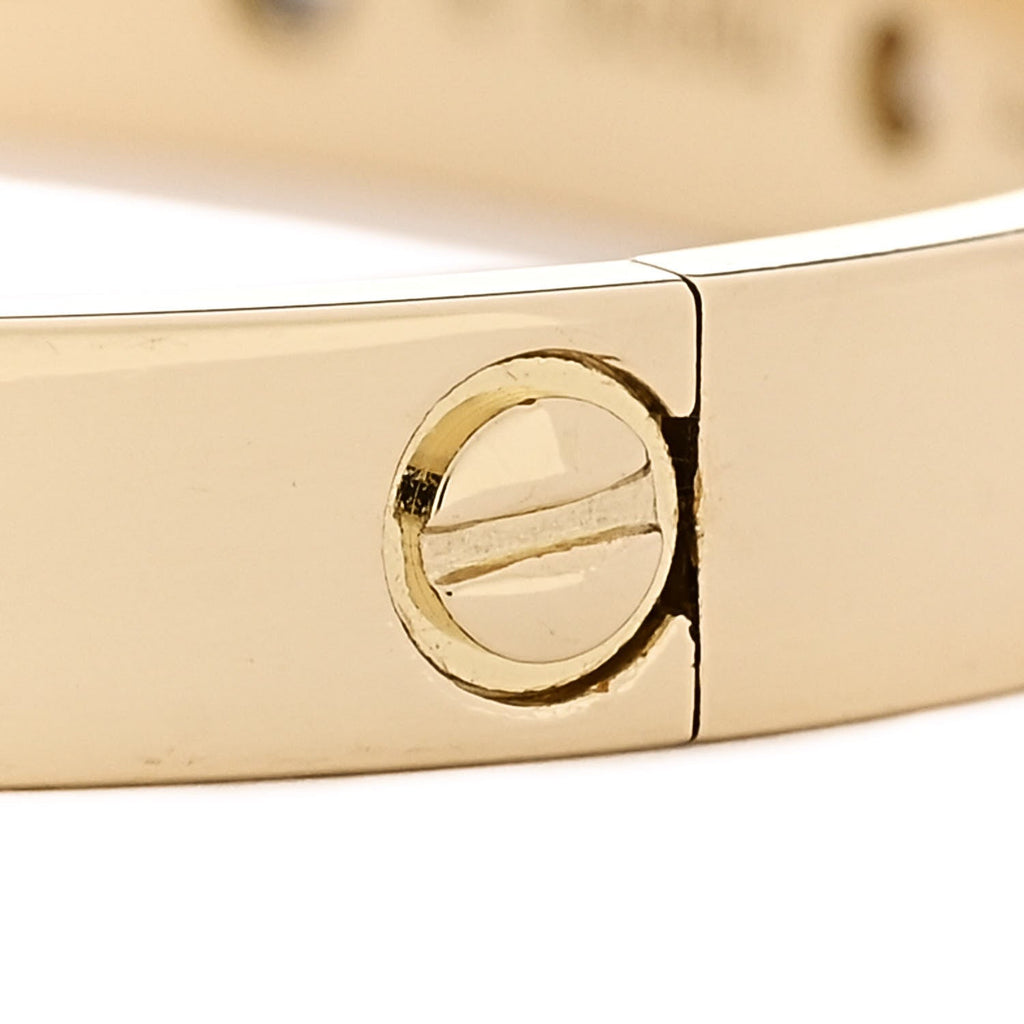 18K Yellow Gold 10 Diamond LOVE Bracelet 16