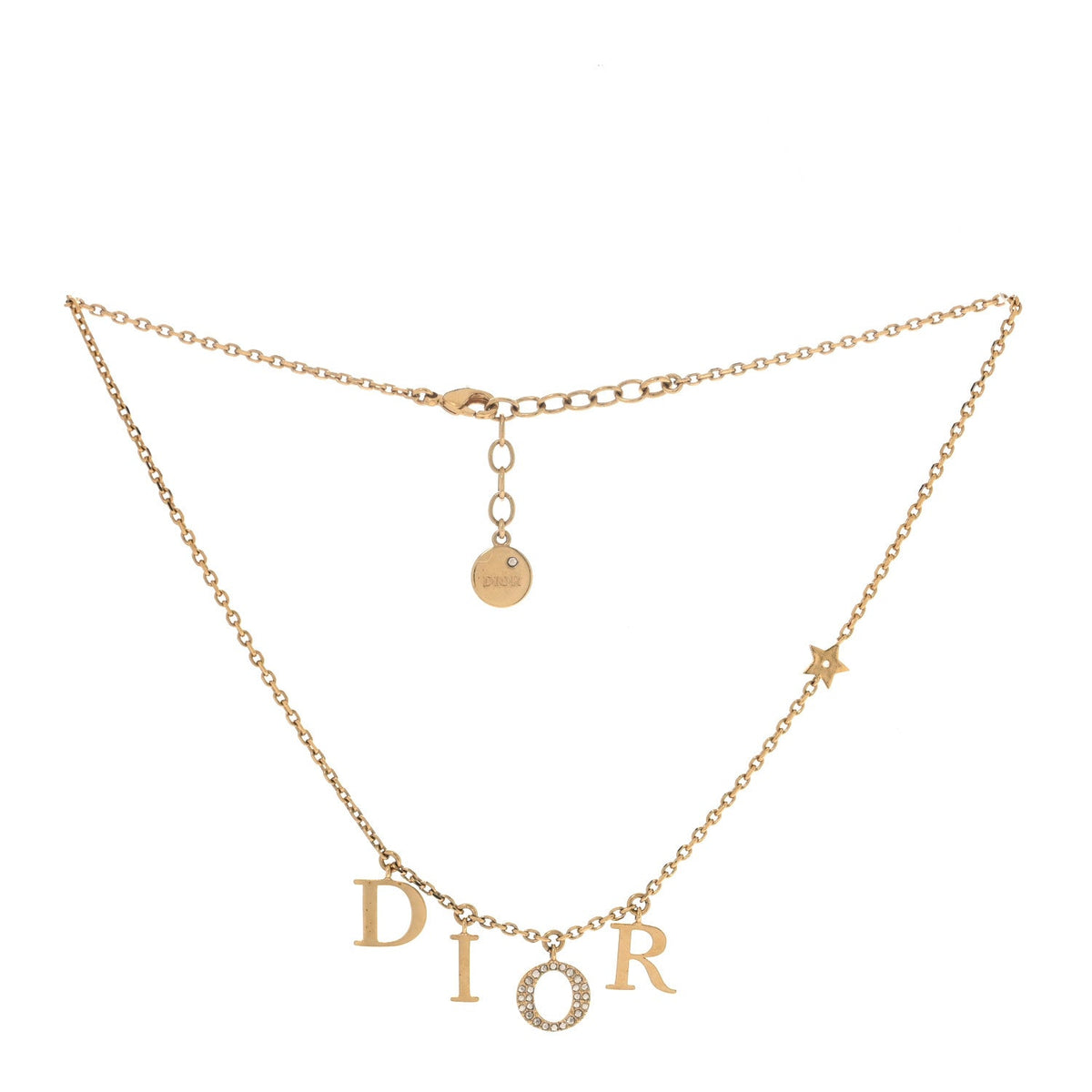 Crystal Dio(r)evolution Necklace Gold