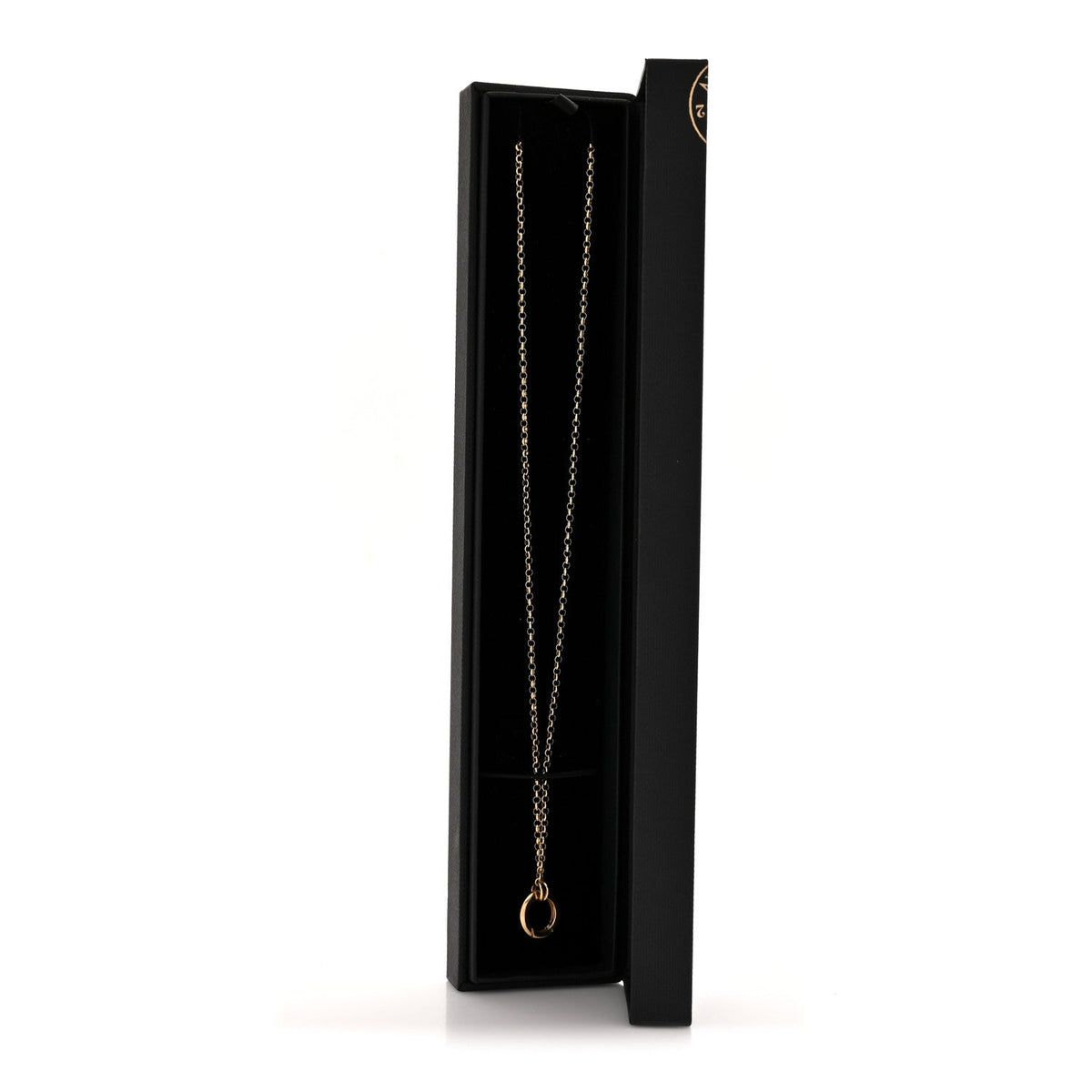 18K Yellow Gold Small Belcher Chain Chubby Annex Link Necklace