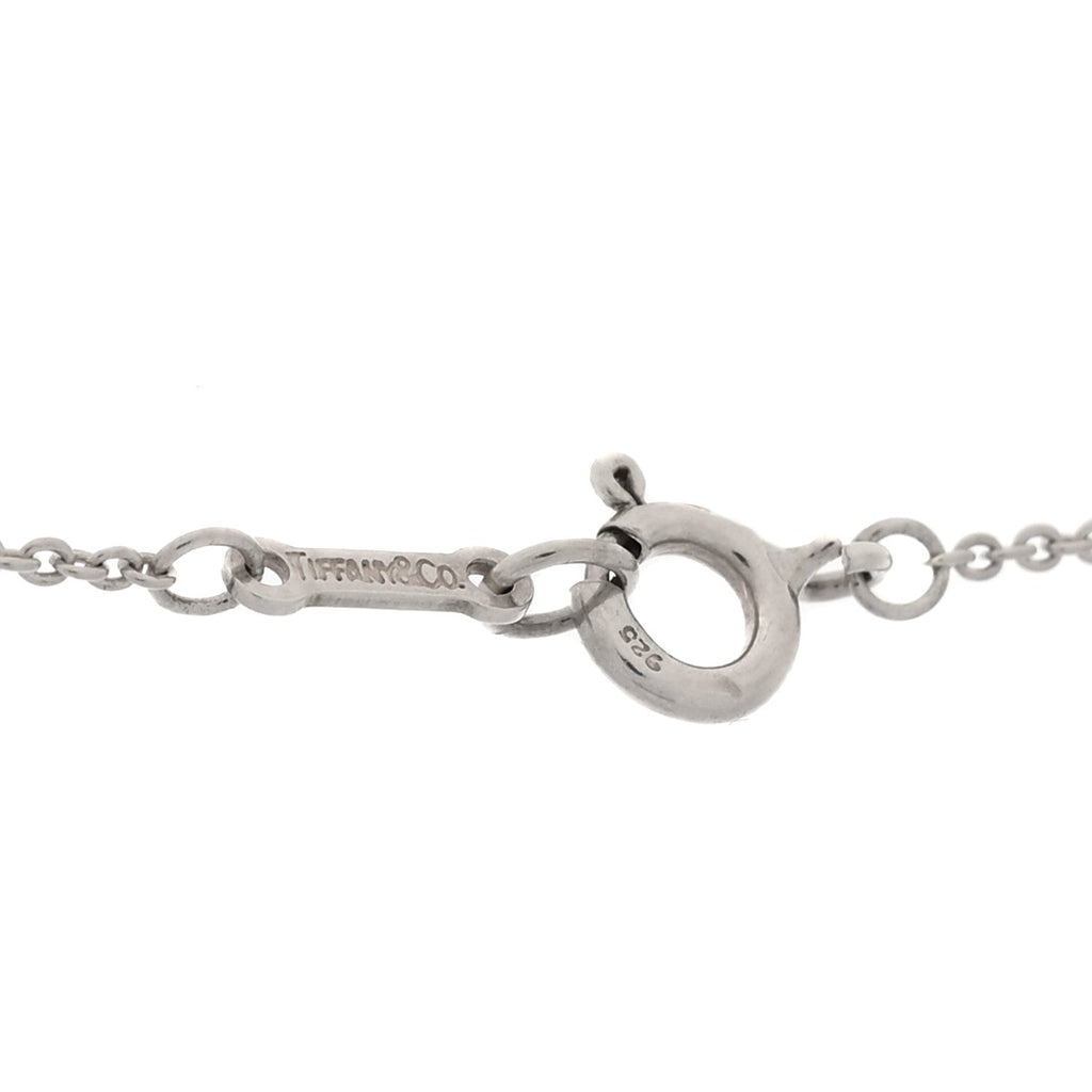 Sterling Silver Elsa Peretti Infinity Cross Pendant Necklace