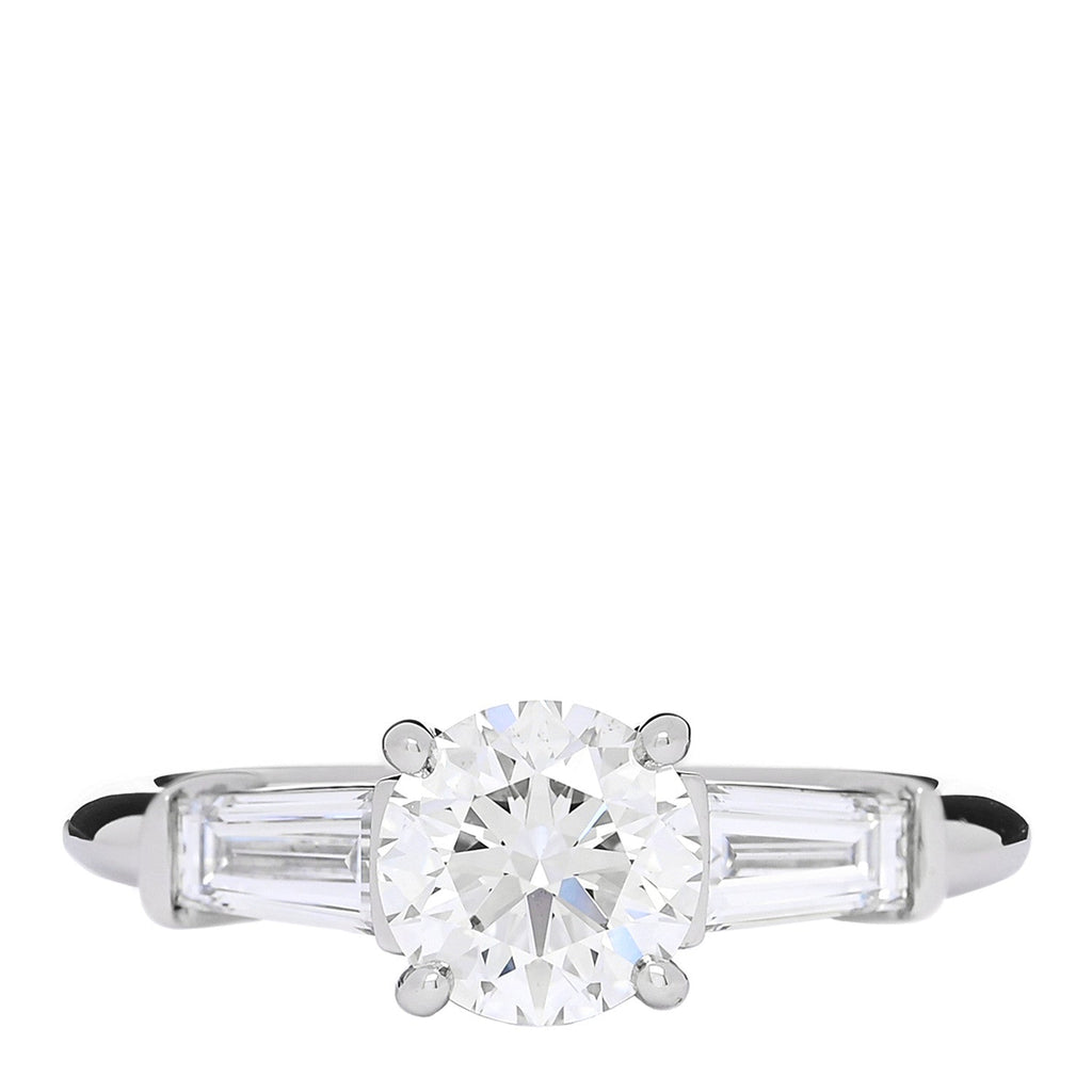 Platinum Diamond 1.26ctw Three Stone Engagement Ring 49 5