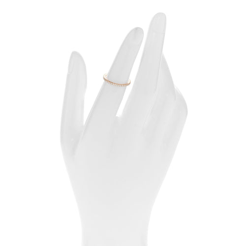 18K Pink Gold Diamond 1.5mm Étincelle de Cartier Wedding Band Ring 47 4