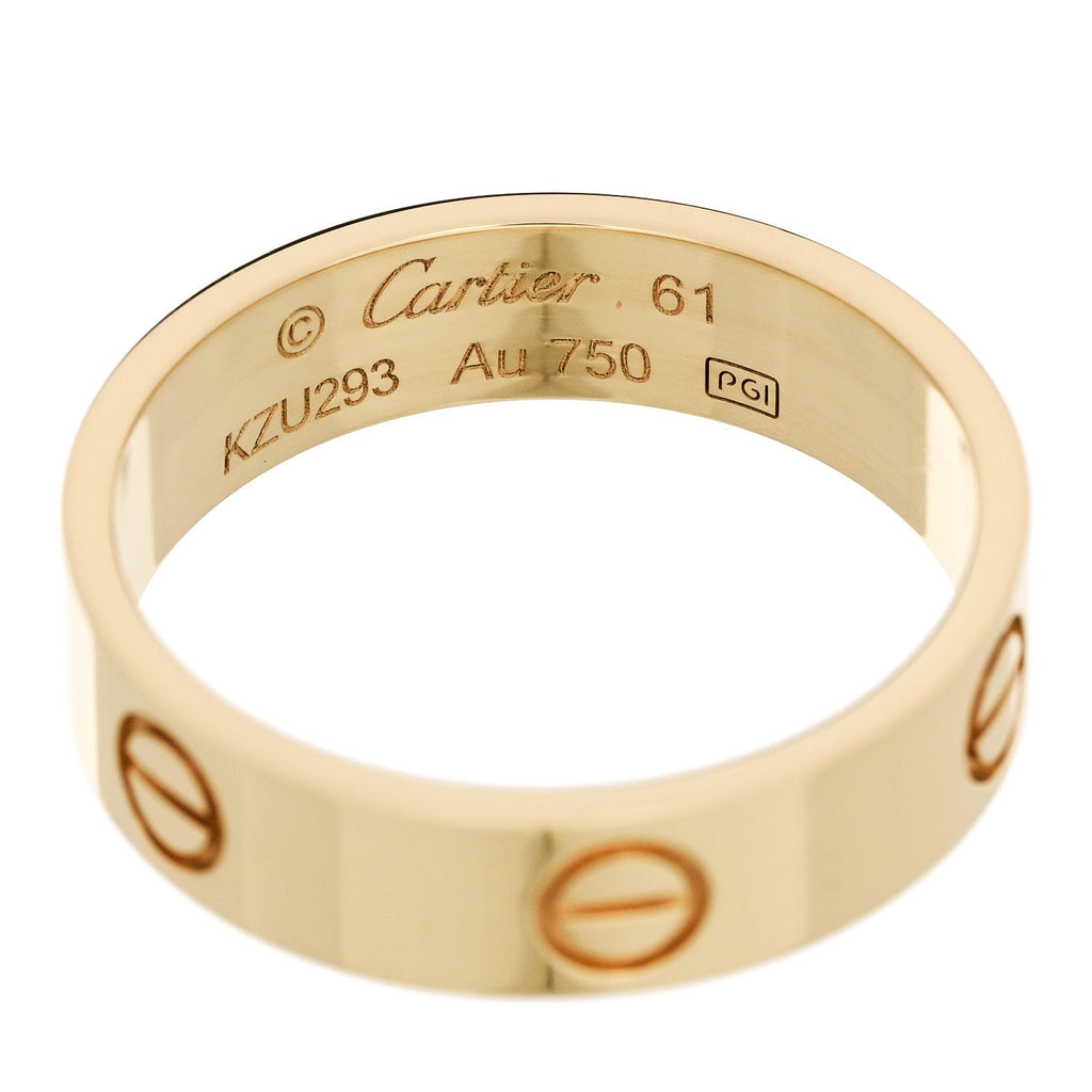 18K Yellow Gold 5.5mm LOVE Ring 61 9.75