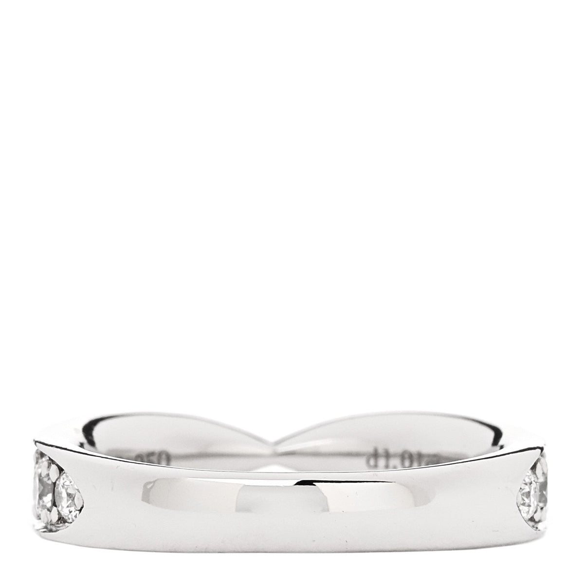 Platinum Diamond 4.3mm Harmony Band Ring 54 7