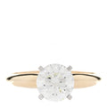 14K Yellow White Gold Diamond 1.49ct Solitaire Engagement Ring 54 7