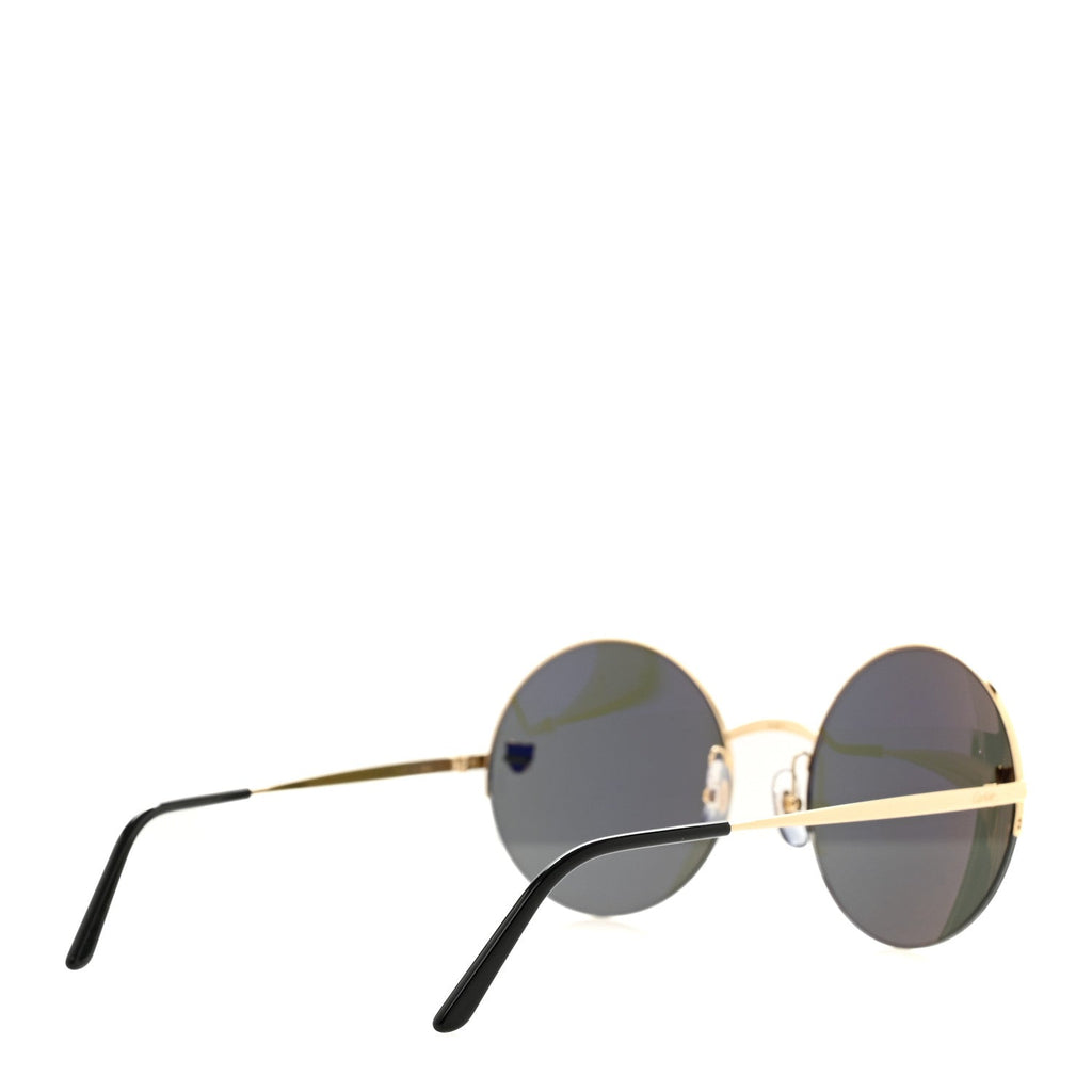 Panthere De Cartier Round Sunglasses CT0022S Gold