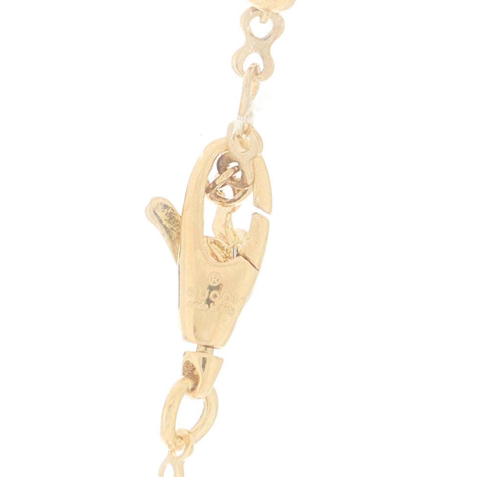 18K Yellow Gold Diamond Flora Necklace