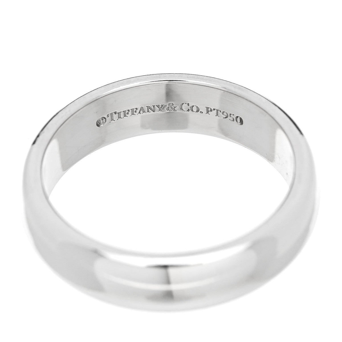 Platinum 4.5mm Forever Wedding Band Ring 48 4.5