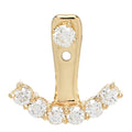 18K Yellow Gold Diamond Earring Jacket
