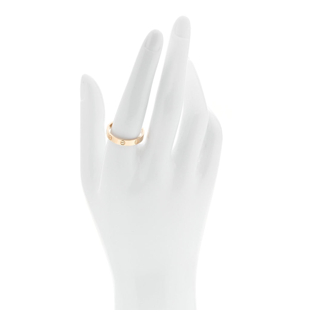 18K Yellow Gold 3.5mm LOVE Wedding Band Ring 59 8.75