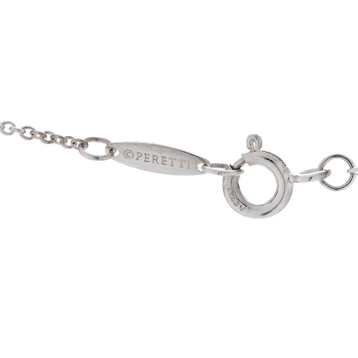 Sterling Silver Return to Tiffany Oval Dog Tag Necklace