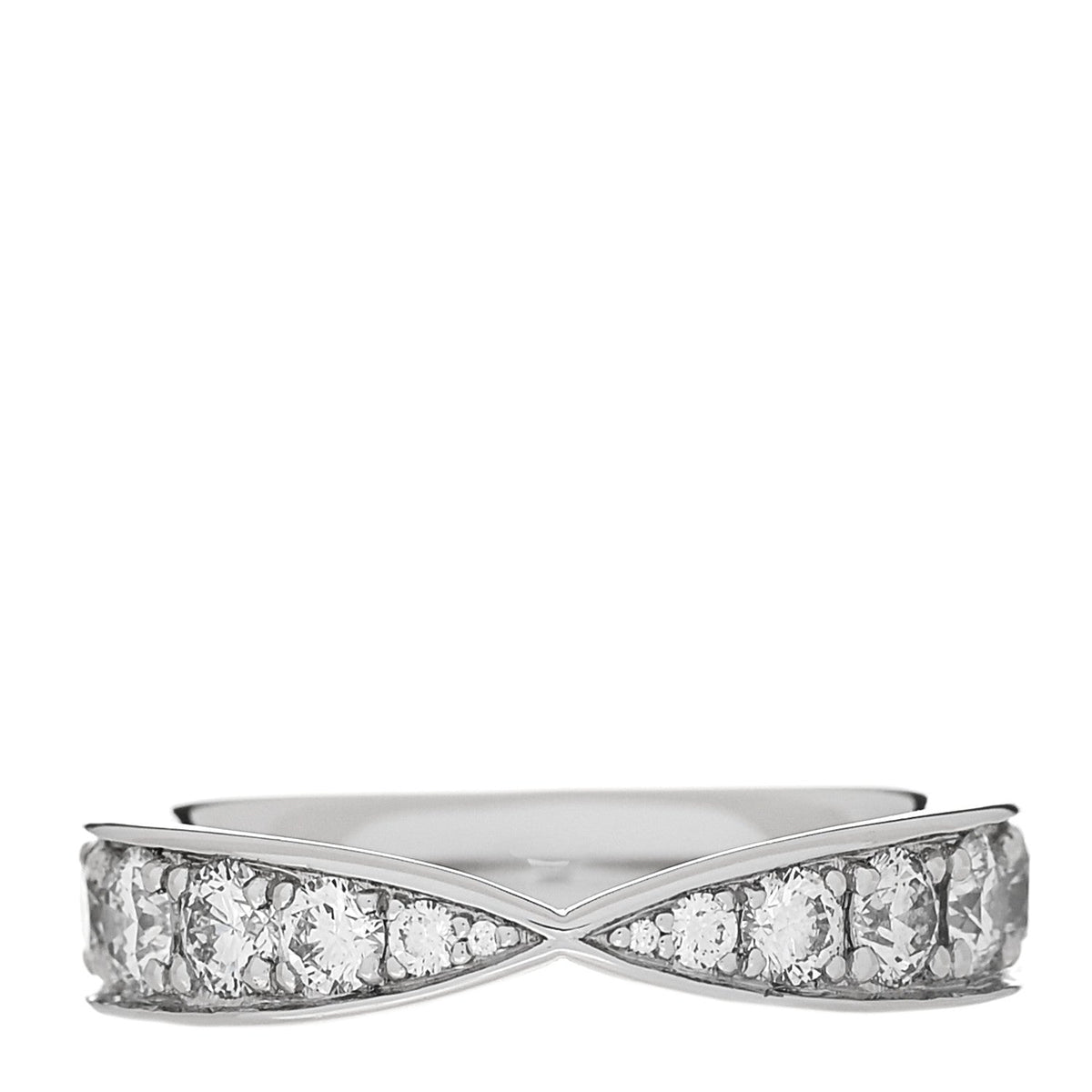 Platinum Diamond 4.3mm Harmony Band Ring 49 4.75