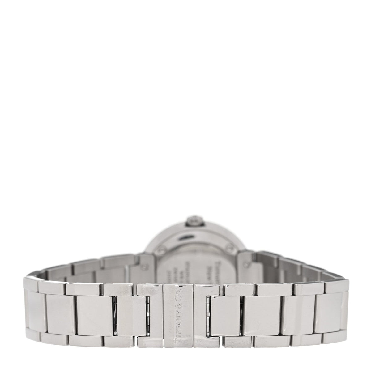 Stainless Steel Diamond Bezel 24mm Atlas 2-Hand Quartz Watch Silver