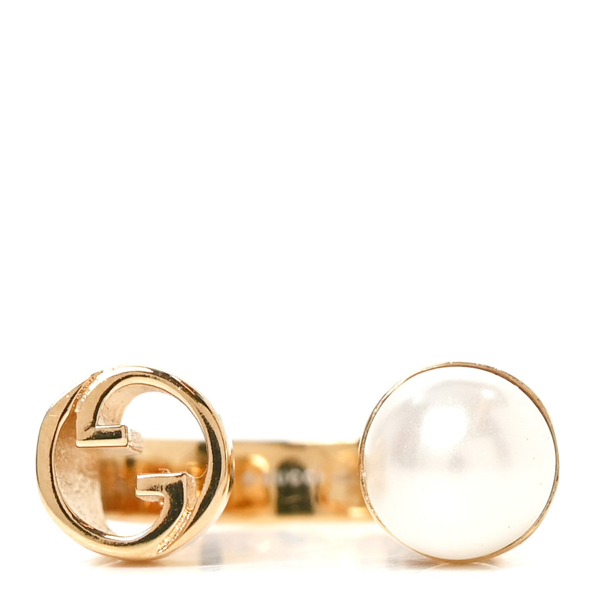 Metal Pearl GG Blondie Ring S Gold