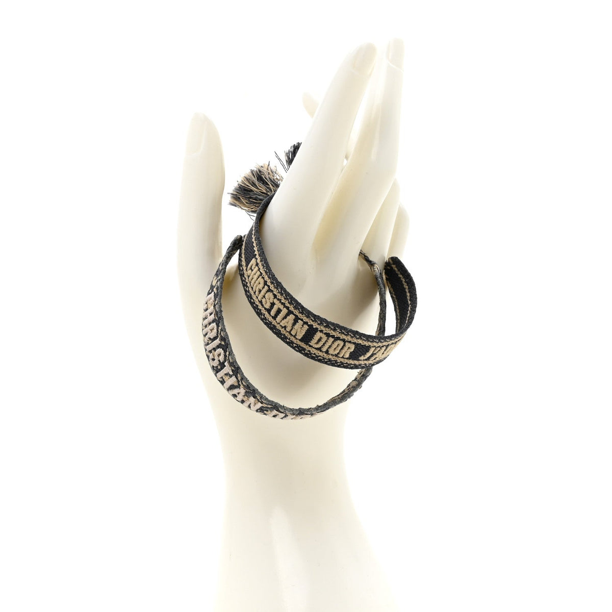 Woven Cotton J Adior Friendship Bracelet Set Navy