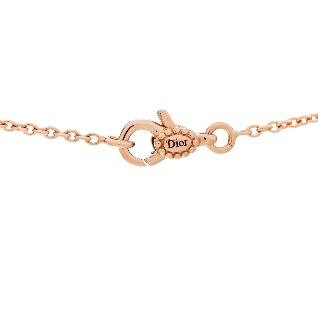 18K Rose Gold Diamond Rose Des Vents Necklace