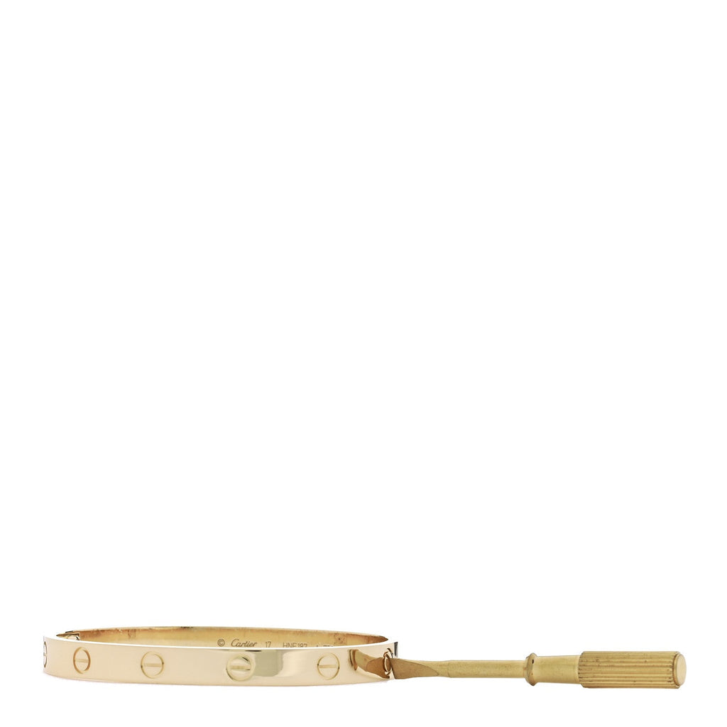 18K Yellow Gold LOVE Bracelet 17