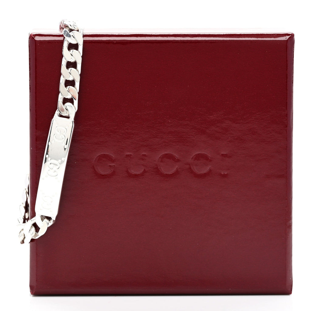 Sterling Silver GG ID Chain Bracelet