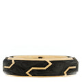 18K Yellow Gold 6mm Forged Carbon Band Ring 58 8.5