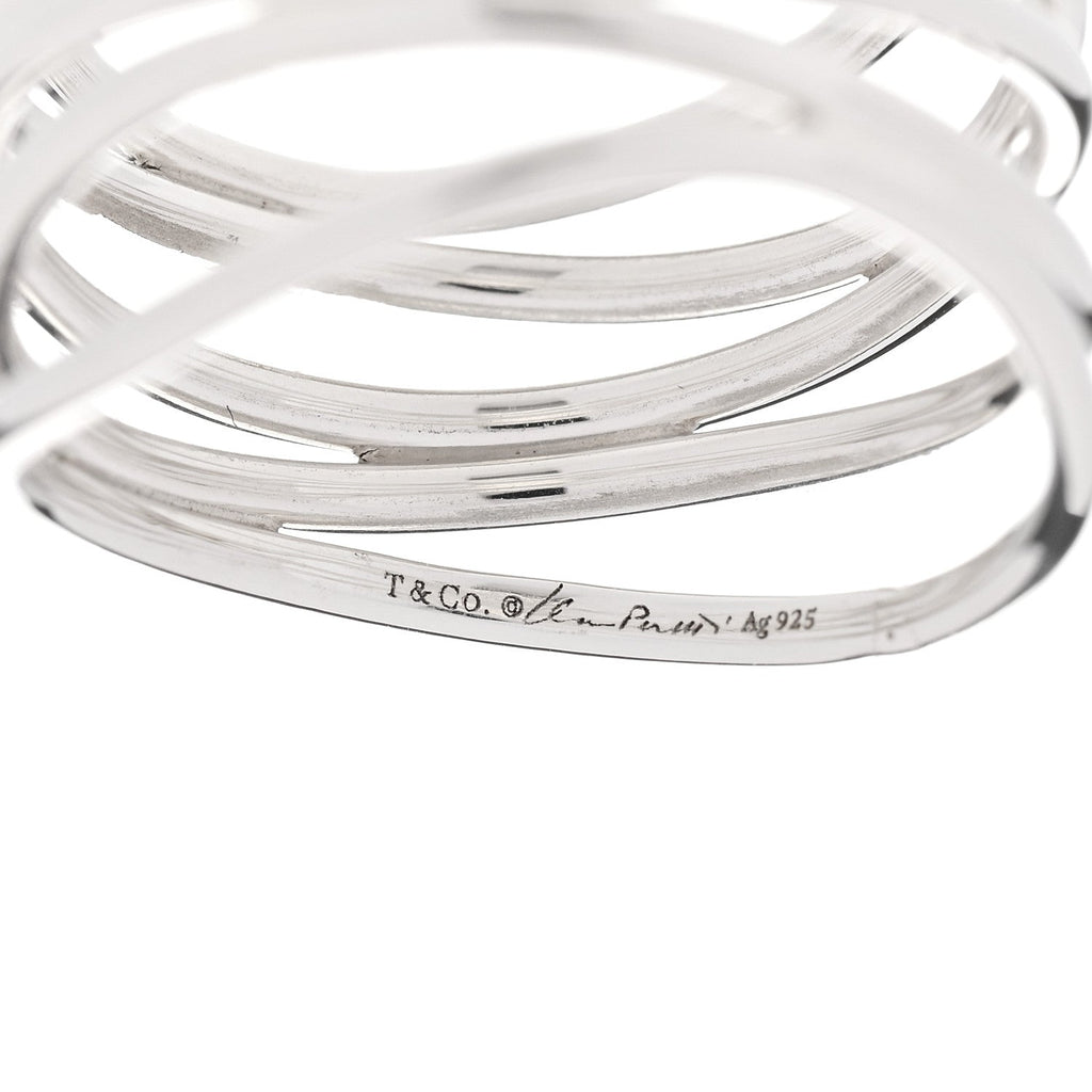 Sterling Silver Elsa Peretti 5 Row Wave Ring 48 4.5