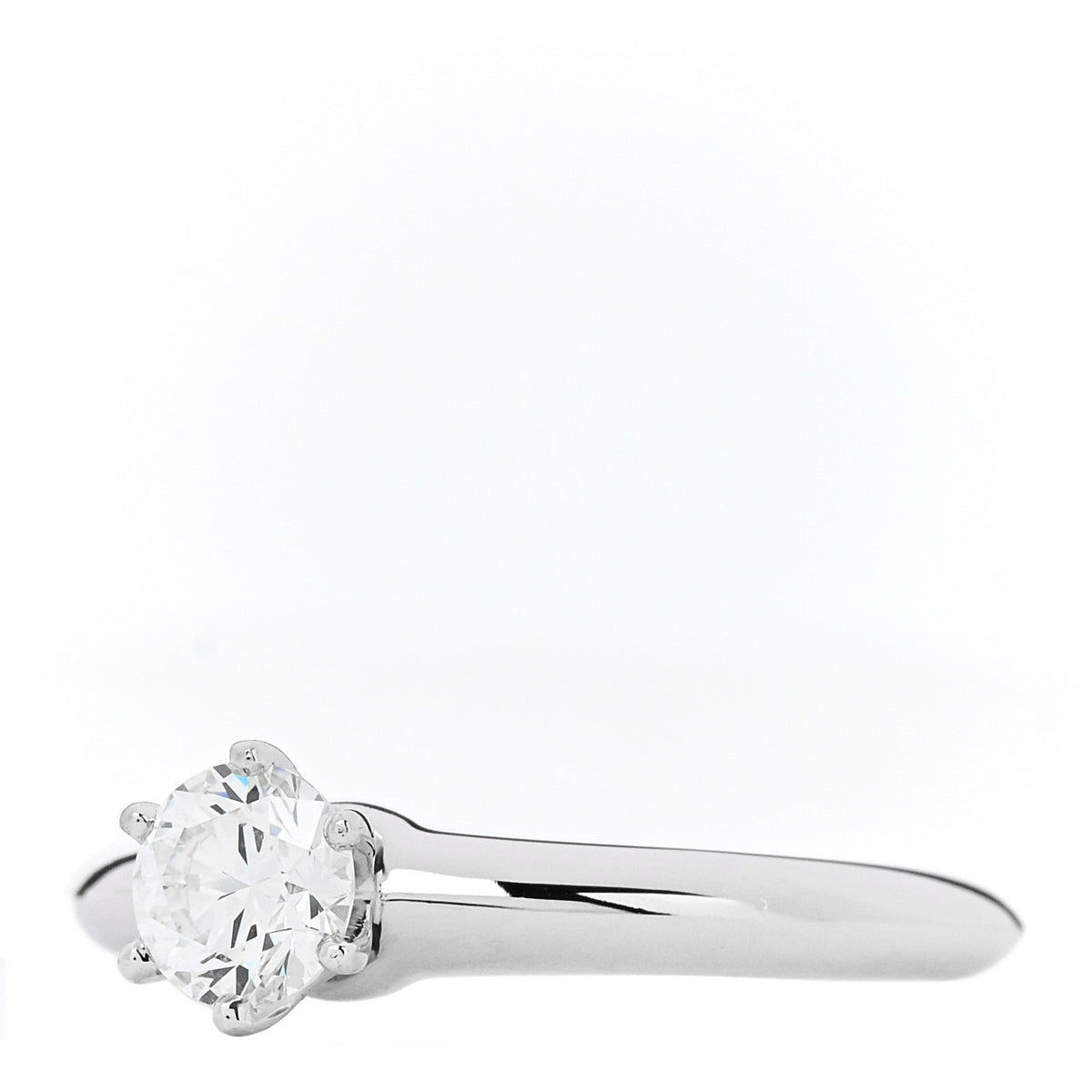 Platinum Diamond .52ct Solitaire Engagement Ring 52 6