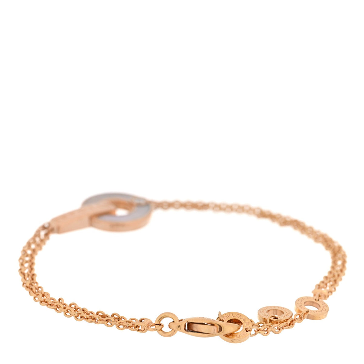 18K Rose Gold Diamond Mother of Pearl BVLGARI BVLGARI Bracelet ML