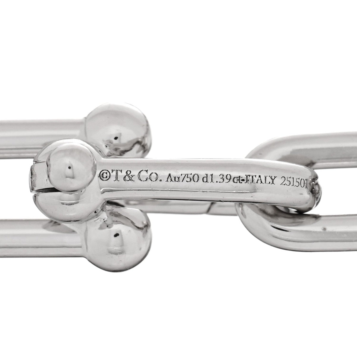18K White Gold Diamond Medium HardWear Link Bracelet