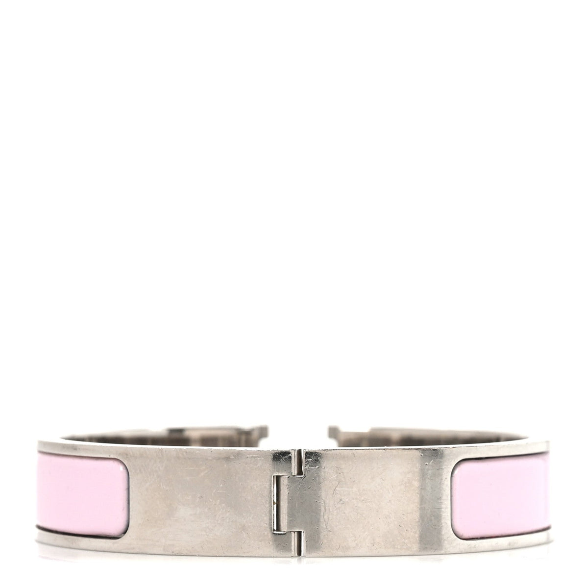 Enamel Narrow Clic Clac H Bracelet PM Rose Candeur