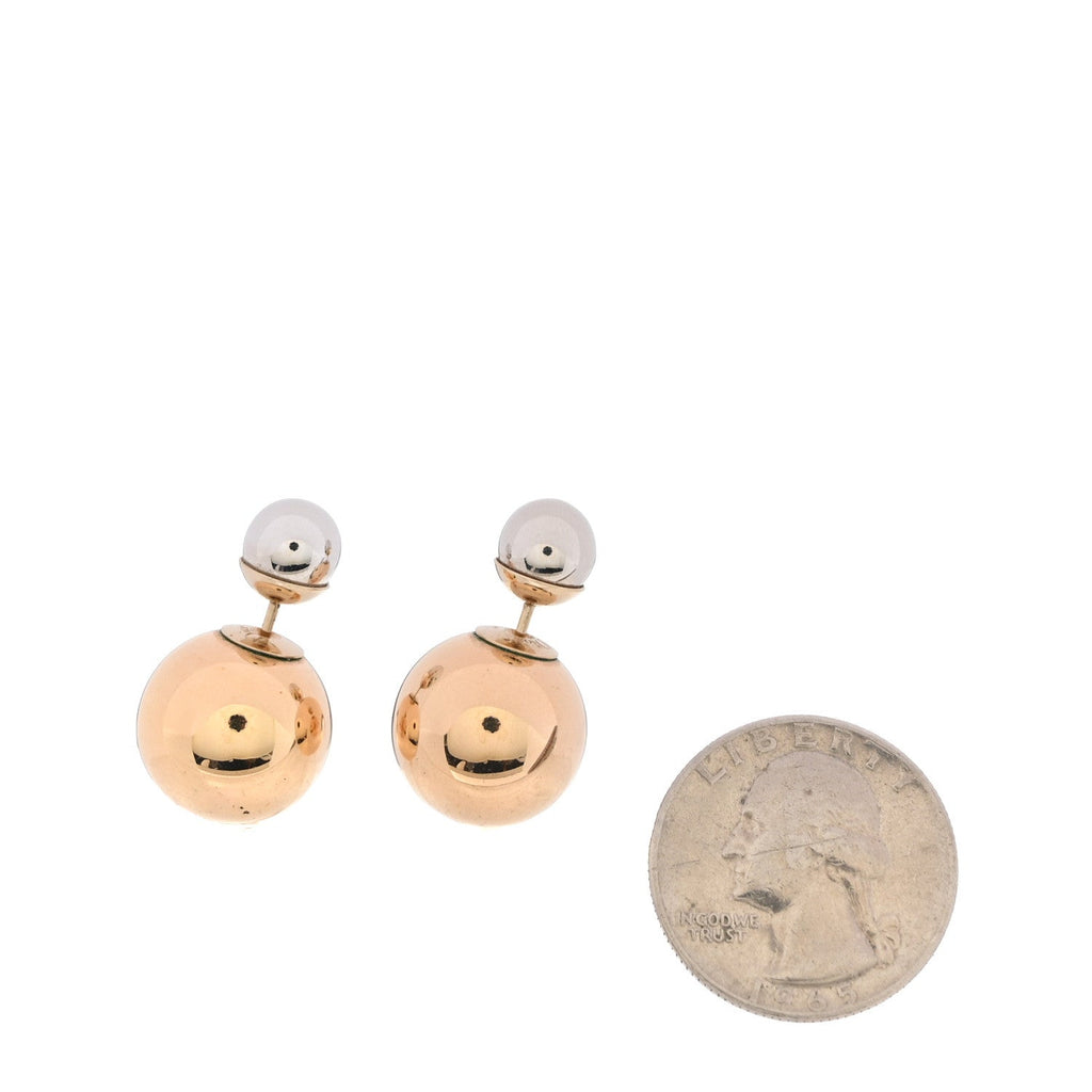 Mise En Dior Tribal Earrings Gold Silver