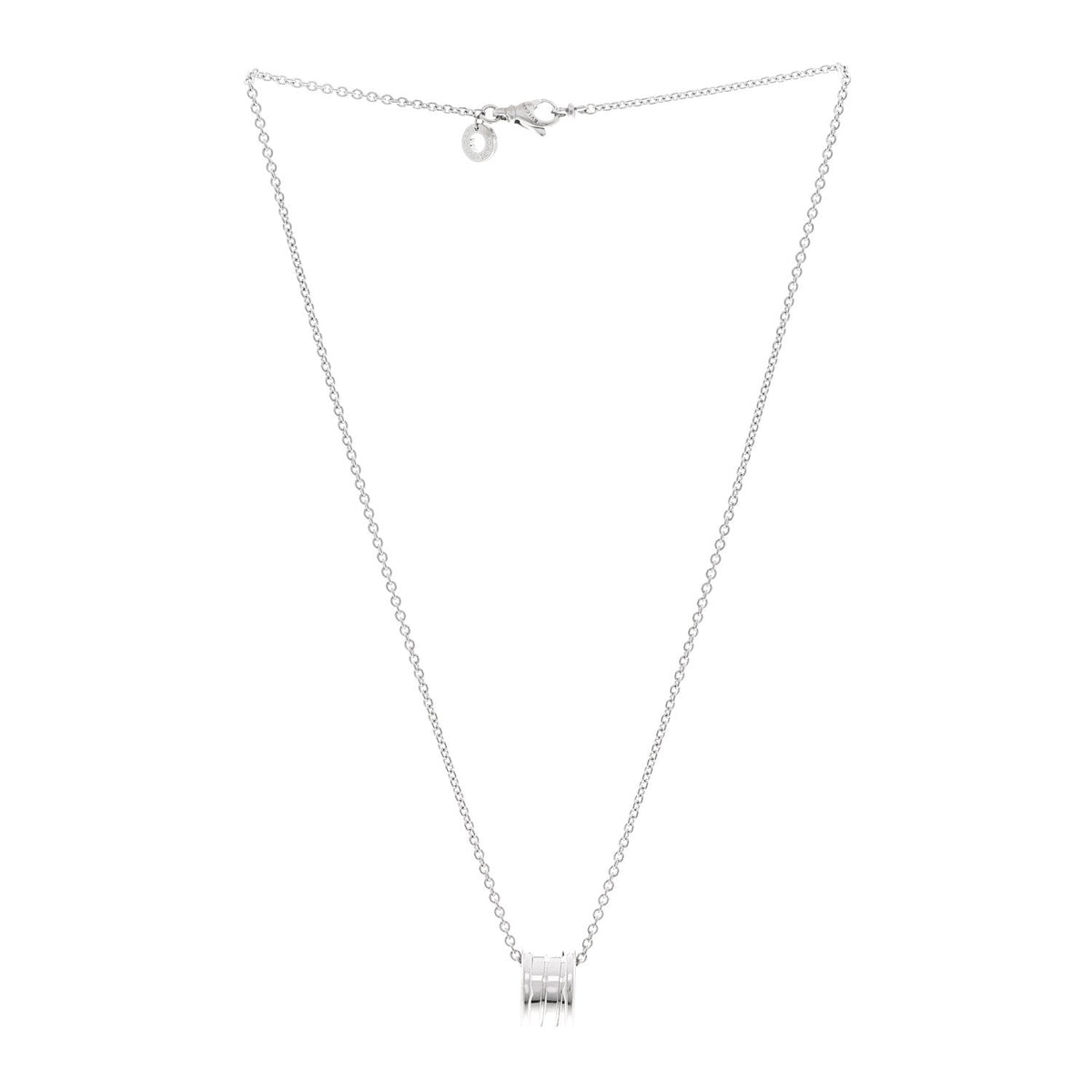 18K White Gold B.Zero1 Pendant Necklace